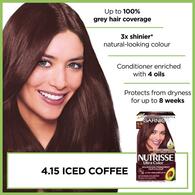 Garnier Nutrisse Ultra Permanent Hair Dye Iced Coffee 4.15