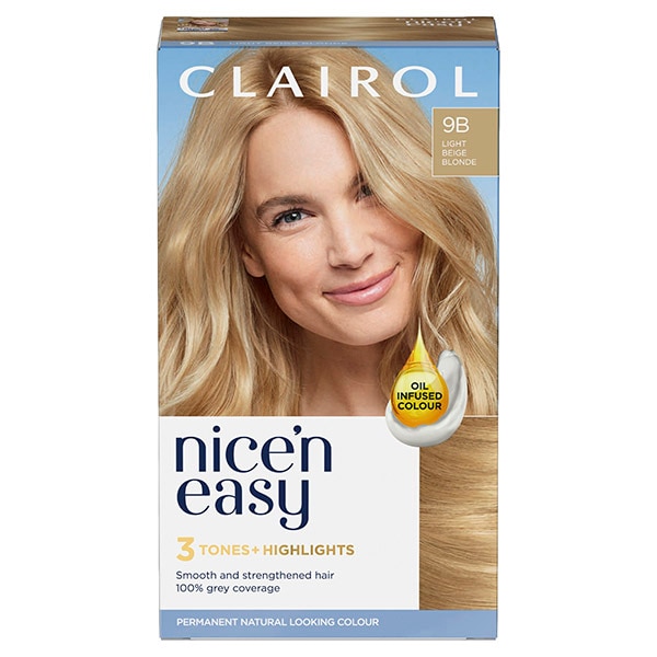 Clairol Nice'n Easy Hair Dye 9B Light Beige Blonde