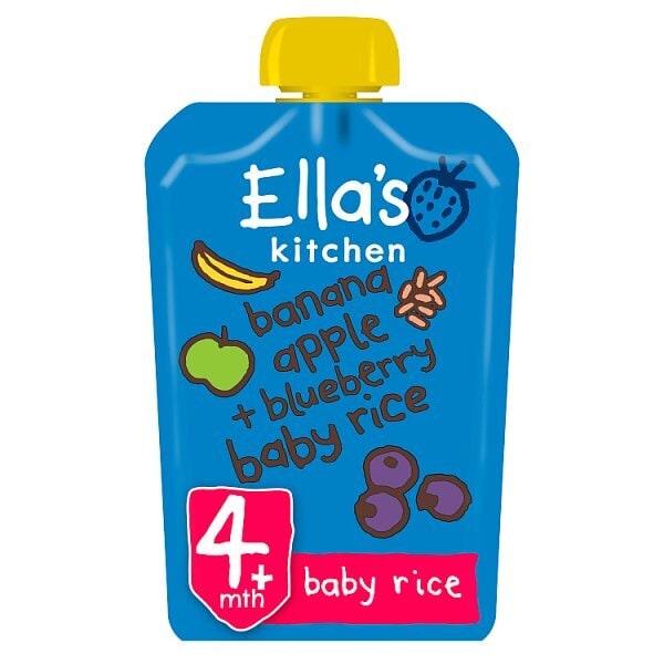 Ella’s Kitchen Organic Banana & Apricots Baby Rice 4m+ 120g