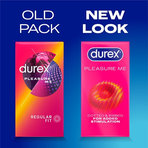 Durex Pleasure Me Condoms Ribbed & Dotted Regular Fit 20s