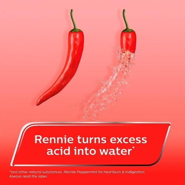 Rennie Mixed Flavours Heartburn & Indigestion 2 x 24 Tablets