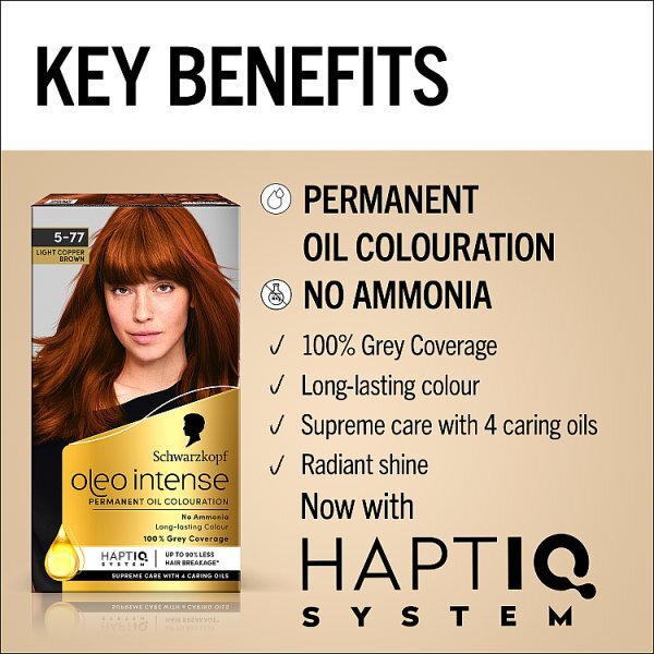 DNR Schwarzkopf Oleo Intense Light Copper Brown Hair Dye