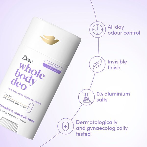 Dove Whole Body Lavender Deodorant Stick 50ml