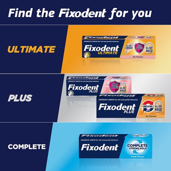 Fixodent Plus Food Seal Denture Adhesive 40ml