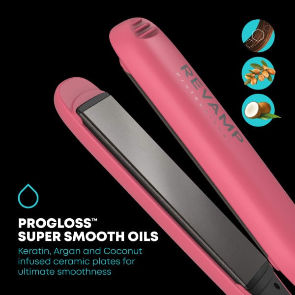 Revamp Progloss Wide Ultra Shine Straightener - Pink Power