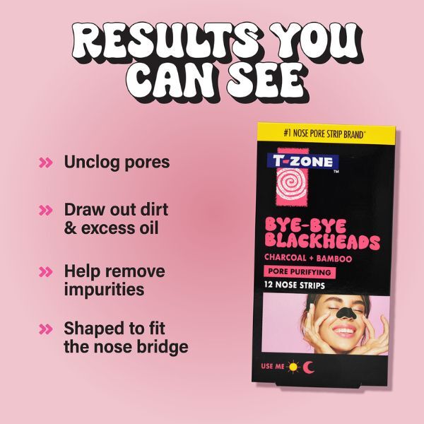 T-Zone Charcoal & Bamboo Nose Pore Strips 12s