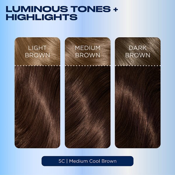 Clairol Nice'N Easy Crème Permanent Hair Dye 5C Medium Cool Brown