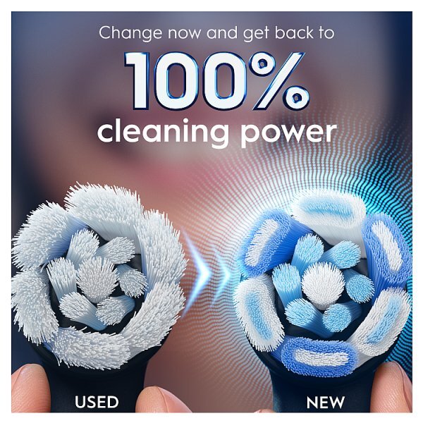 Oral-B Io Ultimate Clean Black Replacement Brush Heads 4Ct