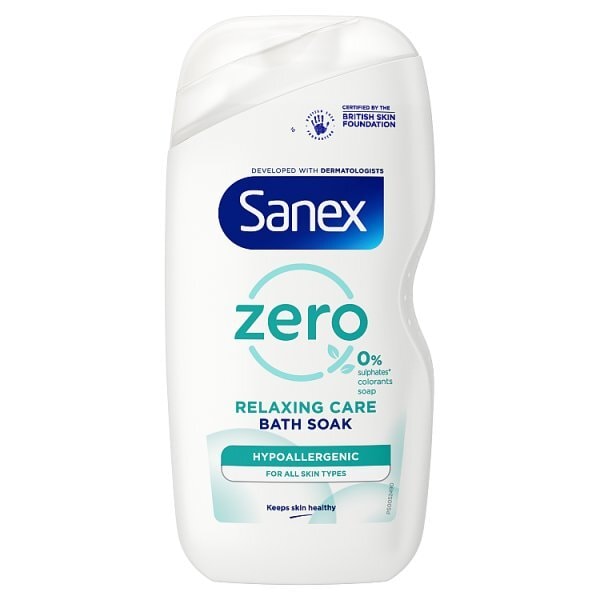 Sanex Zero% Hypoallergenic Bath Soak 450ml