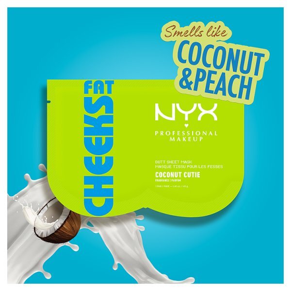 NYX Professional Makeup Fat Cheeks Butt Mask, Coconut Cutie