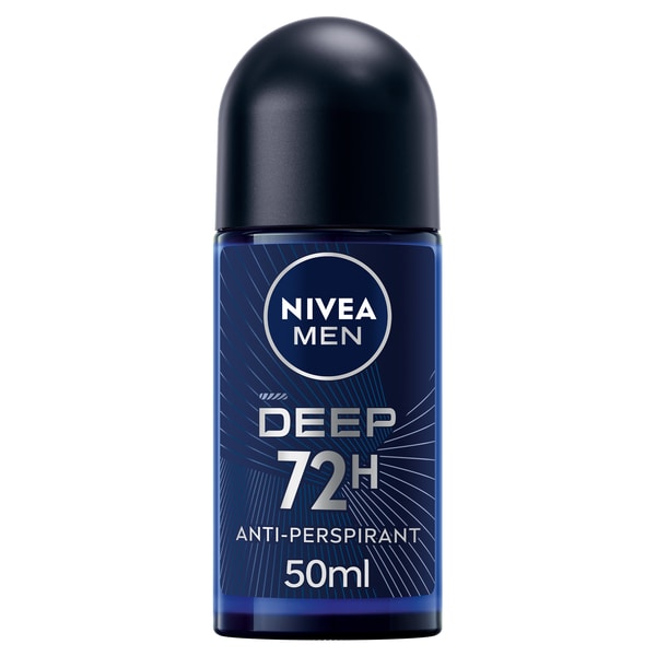 NIVEA MEN Deep 72H Anti-Perspirant Roll-On Deodorant 50ml