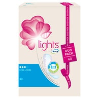 TENA Lights Long Incontinence Liners 40 pack