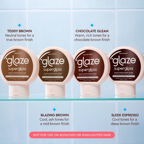 Glaze Super Color Conditioning Gloss Blazing Brown 190ml