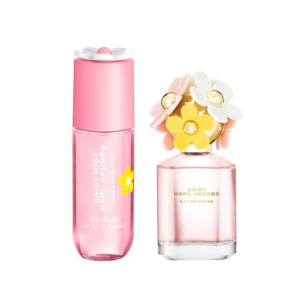Marc Jacobs Daisy Mandarin Fizz Hair & Body Mist & Daisy Eau So Fresh Eau de Toilette 75ml Bundle