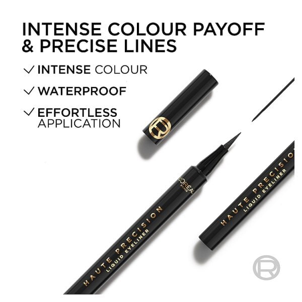 L'Oréal Paris Haute Precision Felt-Tip Eyeliner Noir Silk