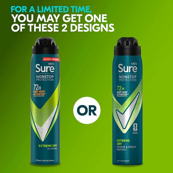 Sure Men Anti-Perspirant Aerosol Nonstop Extremedry 250ml