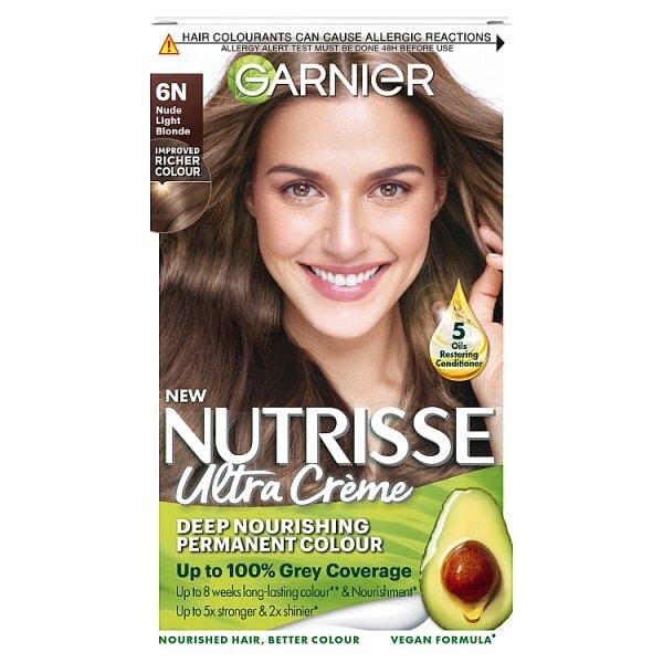 Garnier Nutrisse Nude Light Brown Hair Dye 6N