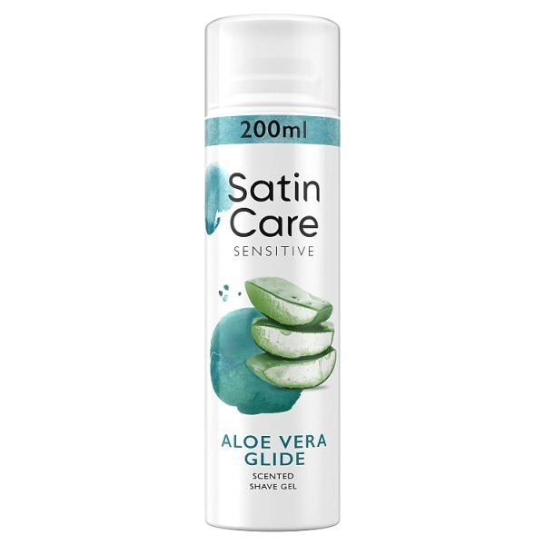 Venus Satin Care Shaving Gel Sensitive Aloe Vera Glide 200ml