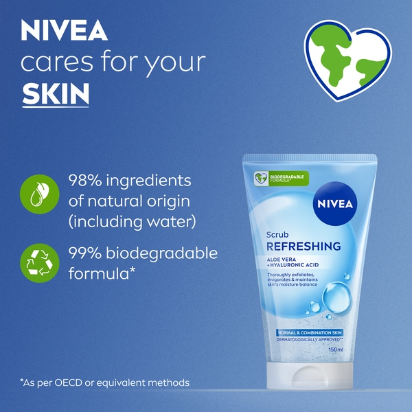 NIVEA Daily Essentials Gentle Exfoliating Face Scrub 150ml