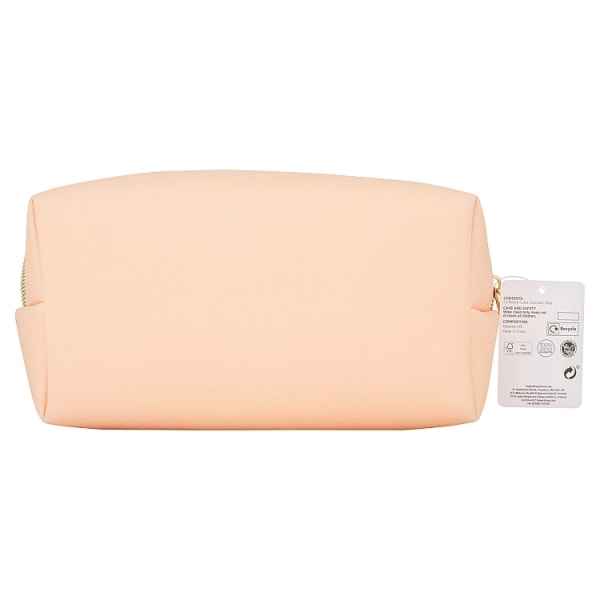 Superdrug Peach Cube Cosmetic Bag