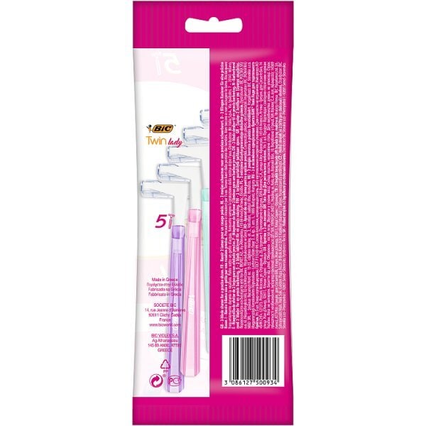 DNR BIC Twin Lady Ladies Shaver Pack of 5