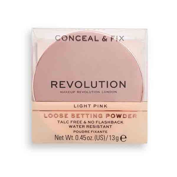 Revolution Conceal & Fix Setting Powder Light Pink