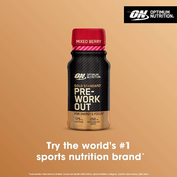Optimum Nutrition Pre Workout Shot Mixed Berry 60Ml