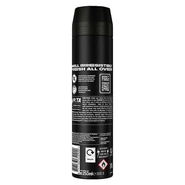 Lynx Black Aerosol Body Spray 250 ml