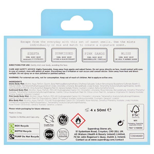 Layering Lab Summer Gift Set 4x50ml