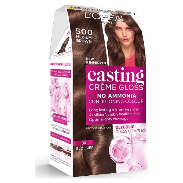 L'Oréal Casting Crème Gloss - 500 Medium Brown Semi-Permanent Hair Dye