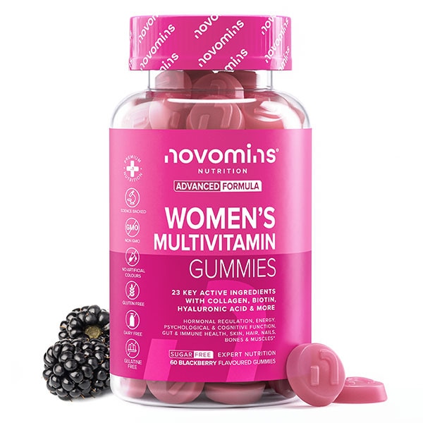 Novomins Blackberry-Flavoured Women's Multivitamin Gummies