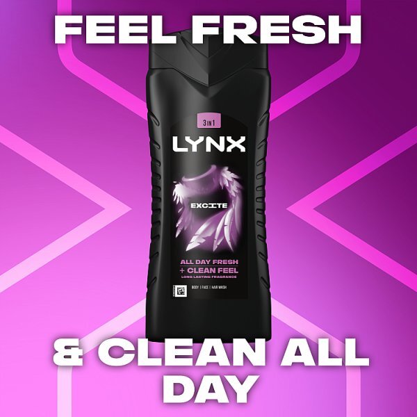 Lynx 3-in-1 Body Wash Shower Gel Excite 500ml