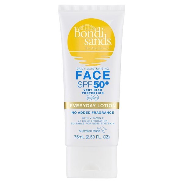 Bondi Sands Fragrance Free Sunscreen Lotion Spf50+ Face 75Ml