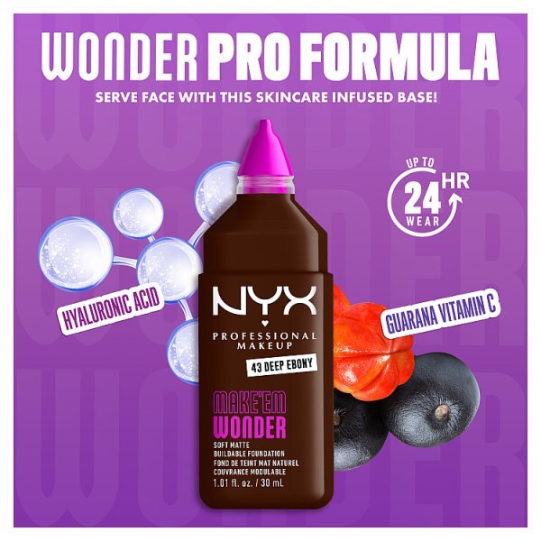 NYX Professional Makeup Wonder Foundation Deep Ebony