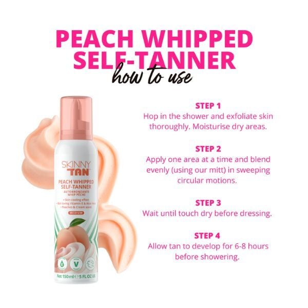 Skinny Tan Peaches & Cream Self Tanning Whip 150Ml