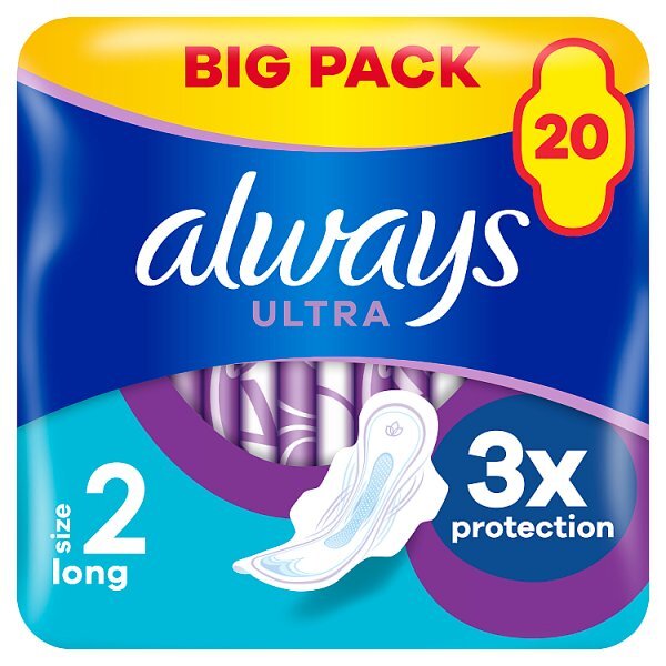 Always Ultra Pads Long Multipack Size 2 20CT