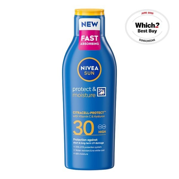 NIVEA SUN Protect & Moisture Sun Cream Lotion SPF30 200ml