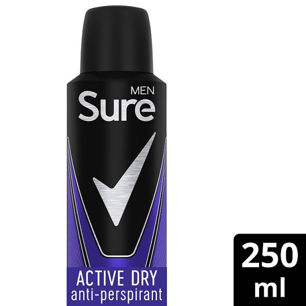 DNR Sure Men Active Dry Antiperspirant Deodorant 250ml
