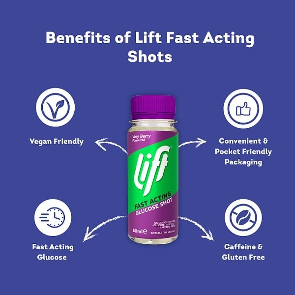 Lift Fast Acting Glucose Shot Very Berry 60ml