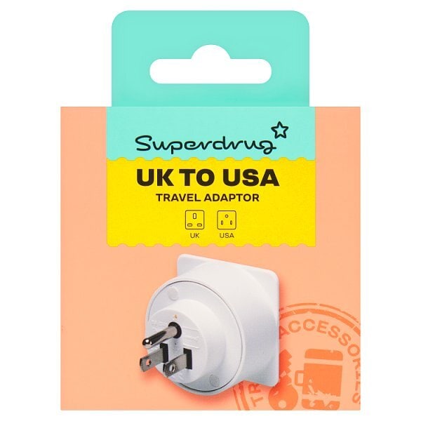 Superdrug UK to USA Travel Adaptor