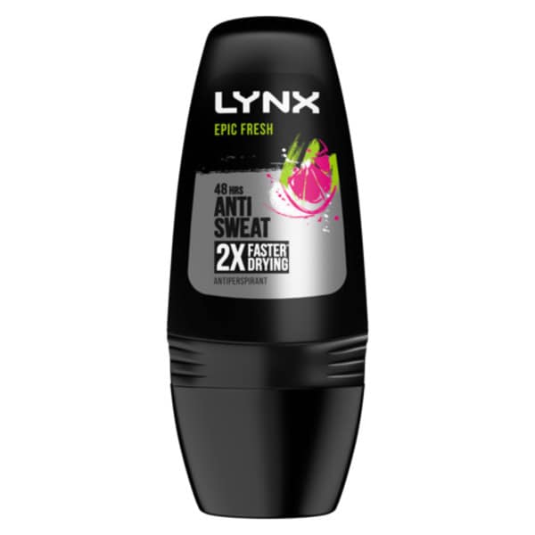 Lynx Men Epic Fresh Antiperspirant Deodorant Roll On 50ml