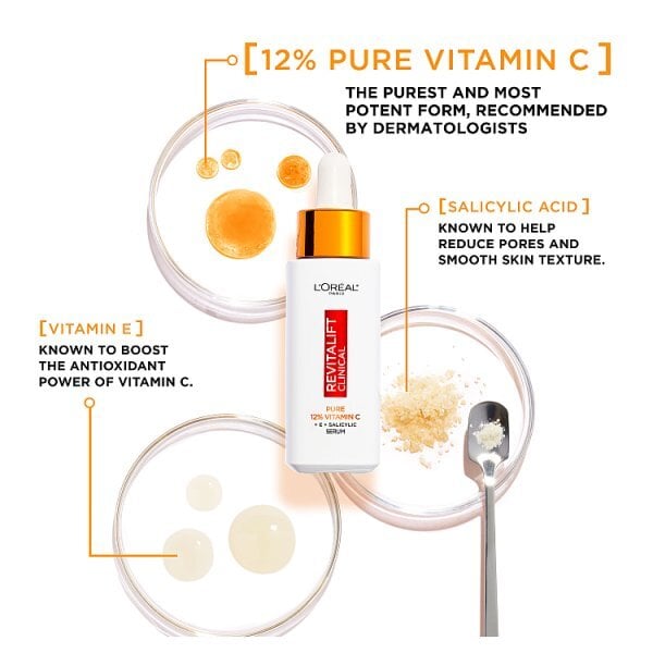 LOréal Paris Revitalift Clinical 12% Pure Vitamin C Serum 30ml