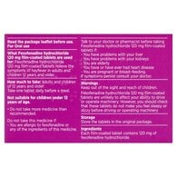 Superdrug Fexofenadine Hydrochloride 120mg Tablets x10