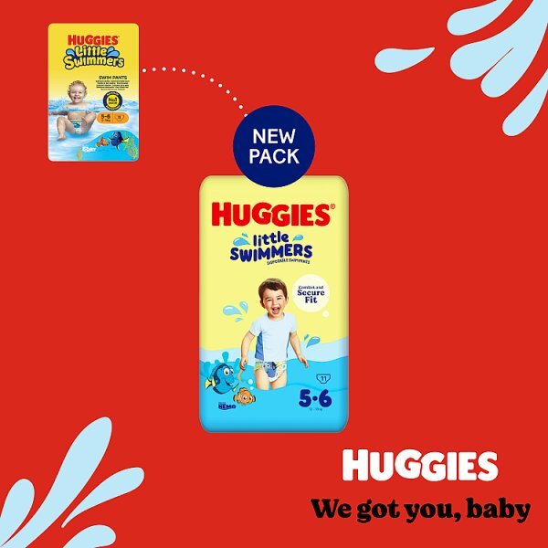 Huggies Little Swimmers Size5-6 Disposable Swim Nappies