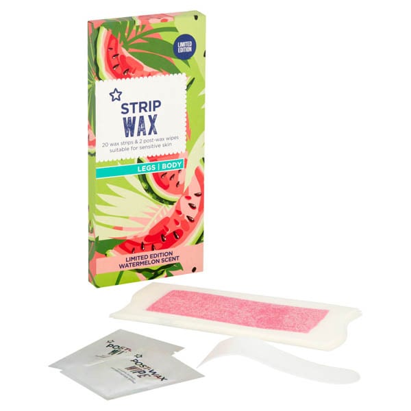 Superdrug Limited Edition Watermelon Wax Strips x20