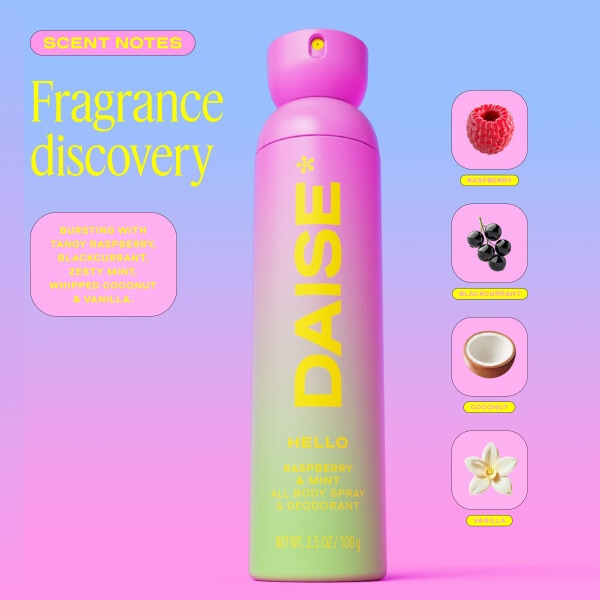 Daise All Body Spray & Deodorant Hello 120 Ml