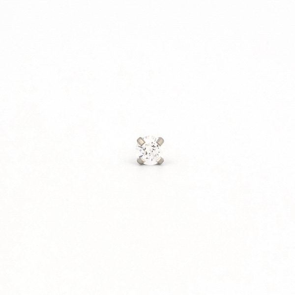 Studex Stainless Steel 4mm CZ Earrings