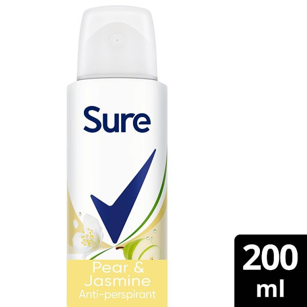 Sure Pear & Jasmine Anti-Perspirant Aerosol Womens Deodorant 200 ml