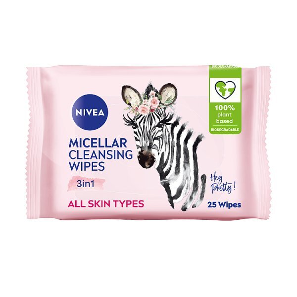 Nivea Micellar Cleansing Wipes for All Skin Types 25 Wipes