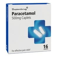 Superdrug Paracetamol 500mg Caplets X 16